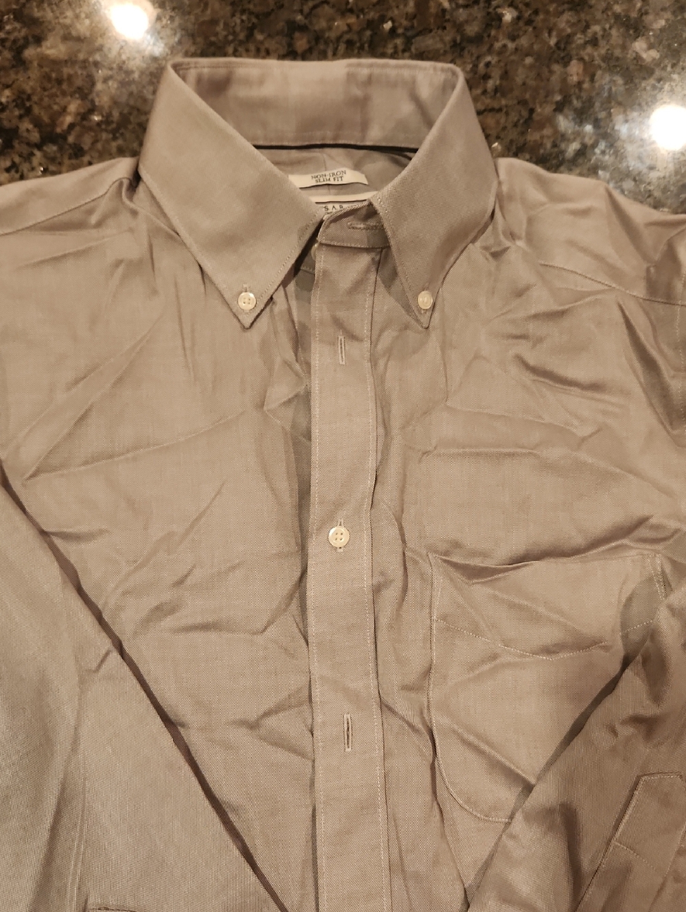 Jos. A. Bank Men's Button-Down Shirt in Taupe